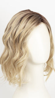 HONEY WITH CHAI LATTE | Light Golden Brown with Pale Golden Blonde & Meidum Golden Blonde Highlights on Top, Medium Brown Roots