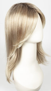 CHAMPAGNE ROOTED | Light Beige Blonde, Medium Honey Blonde, and Platinum Blonde blend with Dark Roots