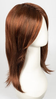 CINNAMON-ROOTED | Medium Brown, Bright Copper Red, and Auburn blend with Dark Roots
