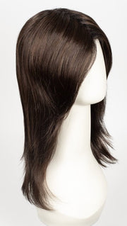DARK CHOCOLATE ROOTED | Dark Brown base with Light Reddish Brown highlights with Dark Roots