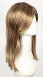 LIGHT BERNSTEIN ROOTED | Light Auburn, Light Honey Blonde, and Light Reddish Brown blend and Dark Roots