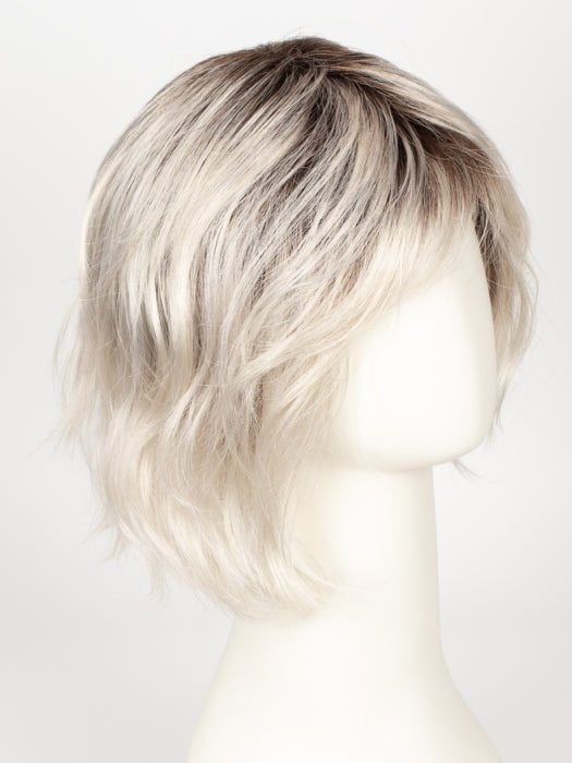 SILVER BLONDE ROOTED | Pure silver white blended with light ash blonde