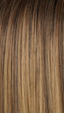 24BT18S8 SHADED MOCHA | Medium Natural Ash Blonde & Light Natural Gold Blonde Blend, Shaded with Medium Brown
