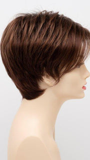 Color Cinnamon-Raisn = Medium brown with auburn low lights and cinnamon highlights