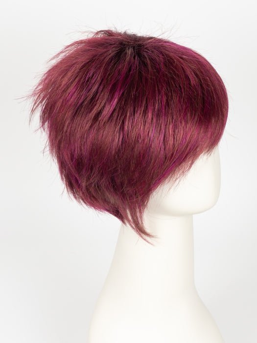 Plumberry Jam-R | Medium Plum Ombre rooted with 50/50 blend of Red/Fuschia