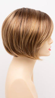 GOLDEN NUTMEG | Medium Brown roots with overall Warm Cinnamon base and Golden Blonde hightlights