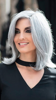 Zoey by ENVY in MEDIUM GREY | Salt and Pepper Grey 50% Medium Brown 50% Grey