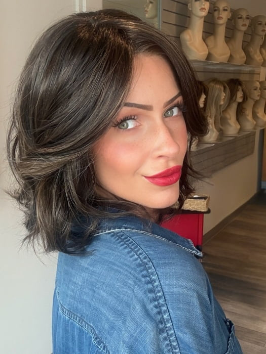 Madeline wearing ISSEY by BELLETRESS in COOLEST DARK BROWN R | A Rich