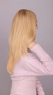 CHAMPAGNE TIPPed | Light Strawberry Blonde, Lightest Golden Blonde, and Light Golden Blonde Blend with Lighter Tipped Ends