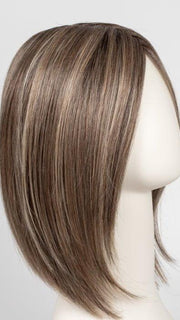 RL12/22SS SHADED CAPPUCCINO | Light Golden Brown Evenly Blended with Cool Platinum Blonde Highlights with Dark Roots
