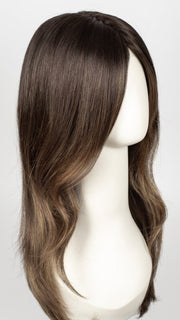 MARBLE-BROWN-LR | Medium Brown Evenly Blended with Light Honey Brown With Long Roots