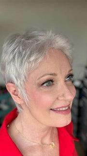 Mel B. @mels.be.ageless wearing RISK by ELLEN WILLE in SILVER MIX | Pure Silver White and Pearl Platinum Blonde Blend