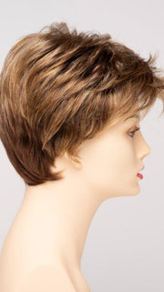 GOLDEN NUTMEG | Medium Brown roots with overall Warm Cinnamon base and Golden Blonde highlights