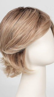 27T613S8 | Medium Natural Red-Gold Blonde and Pale Natural Gold Blonde Blend and Tipped, Shaded with Medium Brown