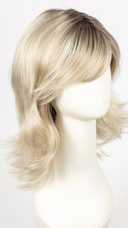 CHAMPAGNE ROOTED | Light Beige Blonde, Medium Honey Blonde, and Platinum Blonde blend with Dark Roots