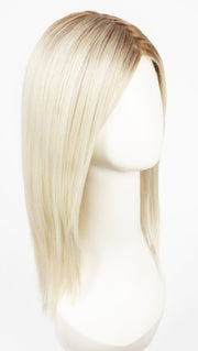 BOMBSHELL BLONDE | Golden brown root with a blend of white, pure blonde and satin blonde