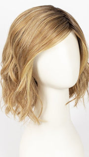 SUGAR COOKIE WITH HAZELNUT | Caramel Honey Blonde with Medium Golden Butterscotch Blonde Highlights, Medium Brown Roots