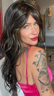 Madeline wearing GAIA by BELLETRESS in COOLEST DARK BROWN R | A Rich
