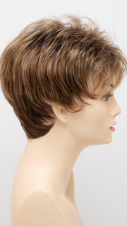 GOLDEN NUTMEG | Medium Brown roots with overall Warm Cinnamon base and Golden Blonde highlights