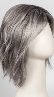 CHROMERT1B | Gray and White with 25% Medium Brown Blend and Off-Black Roots