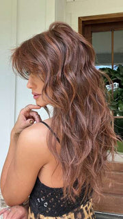 Jenna Fail @jenna_fail wearing CALIFORNIA BEACH WAVES by TRESSALLURE in color 32/31 | Medium Red and Auburn blend