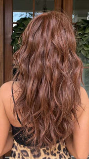 Jenna Fail @jenna_fail wearing CALIFORNIA BEACH WAVES by TRESSALLURE in color 32/31 | Medium Red and Auburn blend