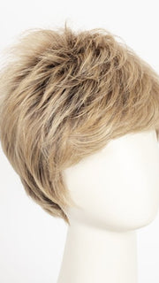 HONEY WITH CHAI LATTE | Light Golden Brown with Pale Golden Blonde & Medium Golden Blonde Highlights on Top, Medium Brown Roots