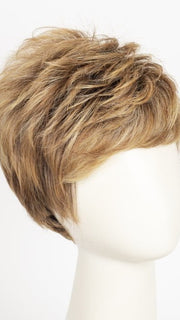 SUGAR COOKIE WITH HAZELNUT | Caramel Honey Blonde with Medium Golden Butterscotch Blonde Highlights, Medium Brown Roots