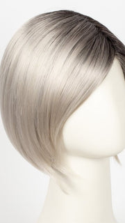 SILVER BLONDE ROOTED | Pure silver white blended with light ash blonde