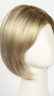 CHAMPAGNE ROOTED | Light Beige Blonde, Medium Honey Blonde, and Platinum Blonde blend with Dark Roots