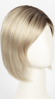 LIGHT CHAMPAGNE ROOTED | Light Beige Blonde, Medium Honey Blonde, and Platinum Blonde blend with Dark Roots