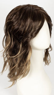 TOFFEE-LATTE | Light Chestnut Brown Base with Caramel Blonde Highlights