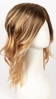 GOLDEN-GINGER | Golden Brown Roots that melt into a Soft Ginger Base with Fine Light Blonde Highlights