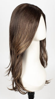 MARBLE-BROWN-LR | Dark brown root with medium brown and light honey brown