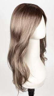 MILK-TEA-LR | Creamy beige with longer dark root