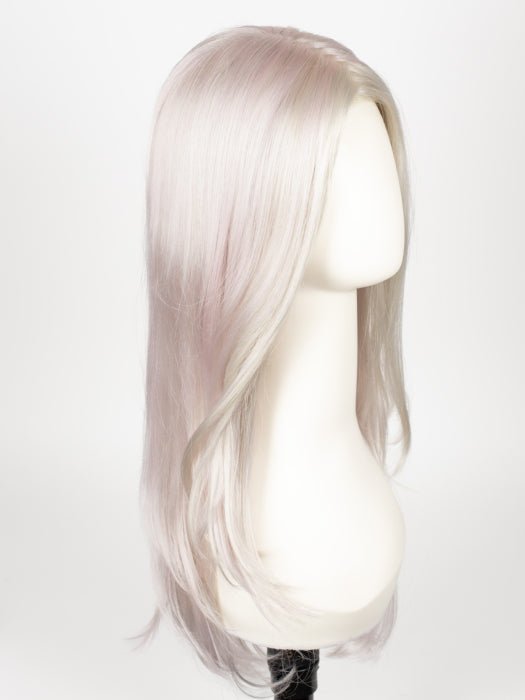 PASTEL-PINK | Cool silver blonde front and base with subtle whisper pink highlights