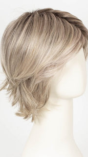 36/25/23/R6 MOON DUST | Dark salt and pepper base with blended golden blonde and cool platinum tones, shaded with Dark Roots