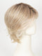 EL14/1001/R8 SUN & SAND LIGHTED | Face-framing highlights transition into a warm blonde artfully blended with platinum silver blonde, shaded with dark roots 