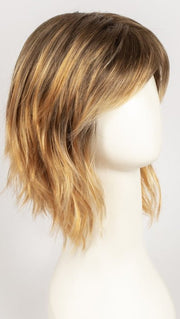 GOLDEN-GINGER | Golden Brown Roots that melt into a Soft Ginger Base with Fine Light Blonde Highlights