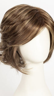 CHOCOLATE-SWIRL | Medium Brown blended with Medium Auburn and Dark Gold Blonde
