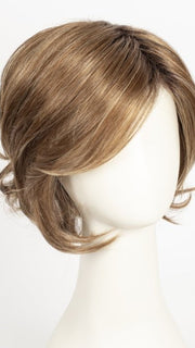 SUGAR-BRULEE | Medium Auburn with Shadowed roots and Butterscotch highlights