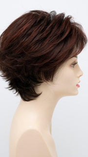 CHOCOLATE-CHERRY | Dark Brown roots with overall Medium Brown base with Deep Red highlights