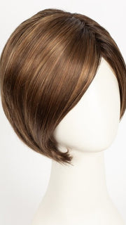HONEY-BROWN-R | Dark Roots on a Warm Medium Brown Base with Auburn and Honey Highlights