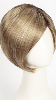 SUGAR-CANE-R | Rooted Platinum Blonde and Strawberry Blonde Evenly Blended Base with Light Auburn Highlights