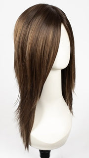 KANDY-BROWN-LR | Warm Light Brown and Dark Rich Brown Mixed with Dark Long Roots