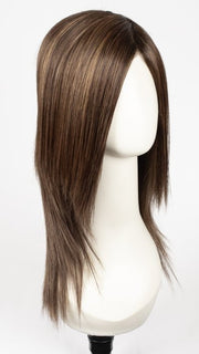 MARBLE-BROWN-R | Medium Brown Evenly Blended with Light Honey Brown With Dark Roots