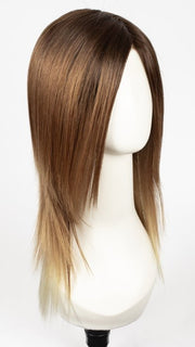 MELTED-COCONUT | Dark Rich Brown Roots with Soft Golden Medium Brown at Middle and Warm White Ends