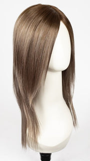 MILK-TEA-LR | Creamy Beige with Longer Dark Roots