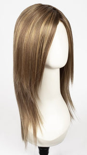 MOCHACCINO-R | Dark Roots with Light Brown base and Strawberry Blonde Highlights