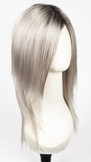 MOONSTONE | Medium Gray with Blue-toned Silver Highlights and Dark Roots